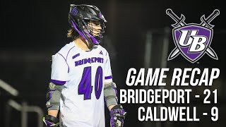 Bridgeport Men's Lacrosse vs Caldwell | Video Recap