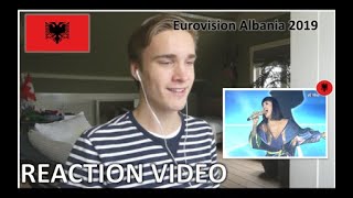 REACTION VIDEO EUROVISION 2019 ALBANIA JONIDA MALIQI - KTHJU TOKES LIVE