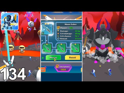 Mechangelion: MERGE & Equip SABER! DESTROYING Mecha Drones! (Part 134)