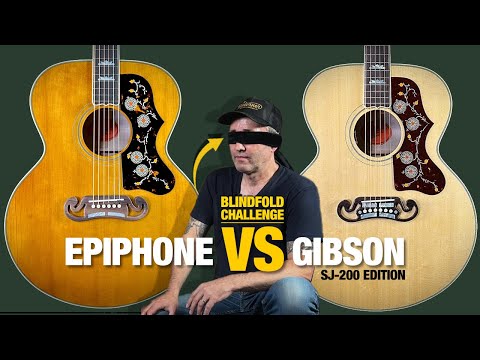 Blindfold: Epiphone VS Gibson (SJ-200 Comparison)