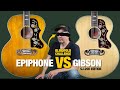 Blindfold Epiphone VS Gibson SJ 200 Comparison