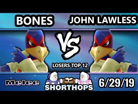 Short Hops 3 - Bones (Falco) Vs. John Lawless (Falco) - Smash Melee Losers Top 12