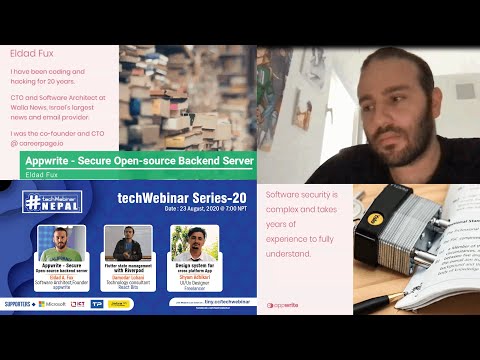 Appwrite - Secure, Open-source backend server - Eldad A. Fux - #techWebinarNepal Series-20