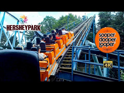On-ride point of view of Sooperdooperlooper