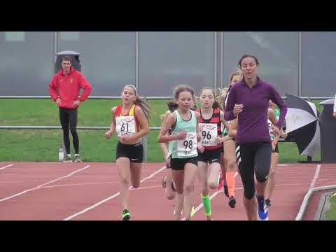 800m under 13 girls B race BMC meeting Lee Valley 29082020