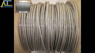 Cáp thép 6*36 FC mạ kẽm Trung Quốc