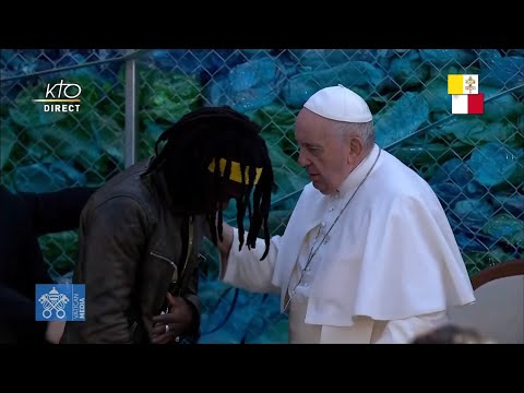 Rencontre du pape François avec des personnes migrantes à Malte