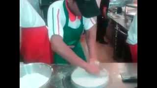 How a Pizza is made at Sbarro