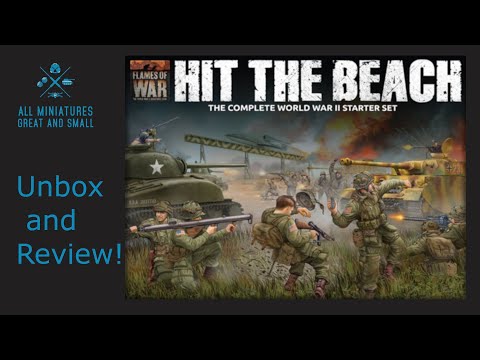 Flames of War - Hit the Beach Starter Set unbox and Review