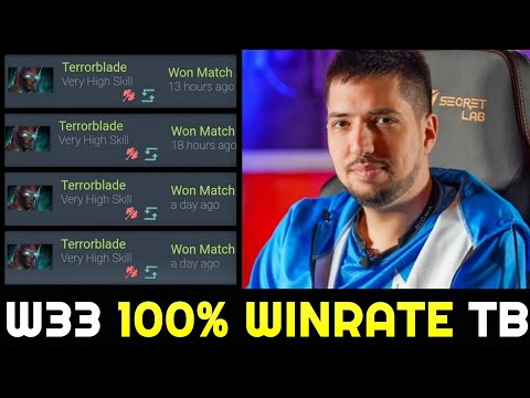 W33 keep spamming Terrorblade - 100％ Winrate in 3 days 7.27 Dota 2