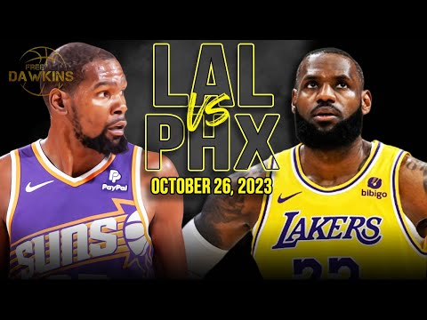 Los Angeles Lakers vs Phoenix Suns Full Game Highlights | October 26, 2023 | FreeDawkins