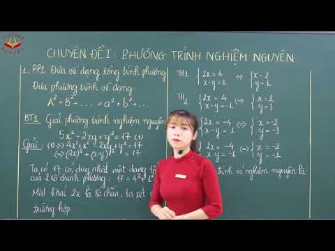 VictorySchoolbmt - ĐẠI SỐ 8 - CHUYÊN ĐỀ: PHƯƠNG TRÌNH NGHIỆM NGUYÊN