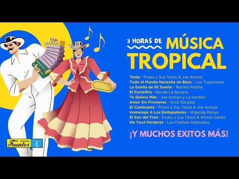 3 horas de la mejor música tropical (Recopilación de Vallenato, Salsa y Cumbia) |  Discos Fuentes