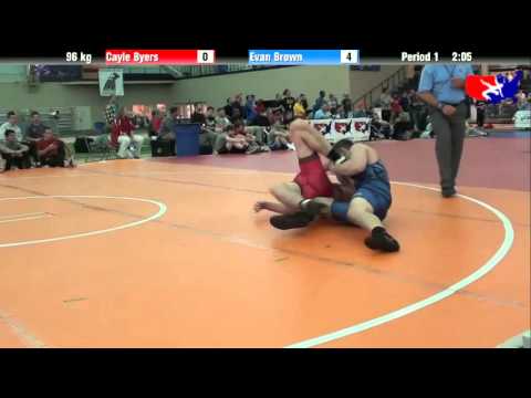 Cayle Byers vs. Evan Brown at 2013 ASICS University Nationals - FS