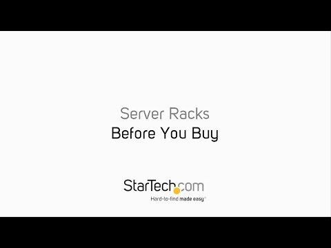 StarTech.com 4POSTRACK42 lentyna 42U Atskiras stovas Juoda video