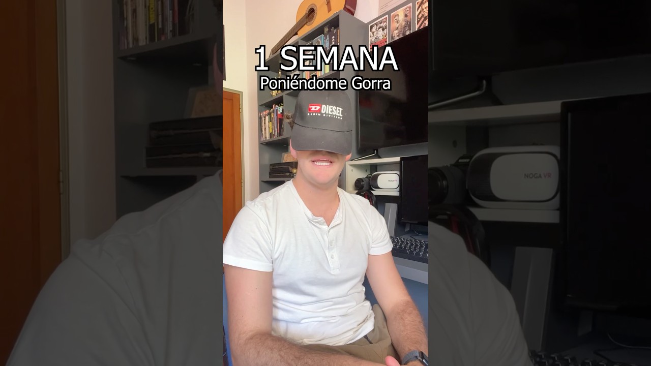1 Día vs 1 Año Aprendiendo a Ponerme una Gorra 🧢 #youtubeshorts #shorts