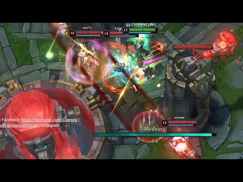When you feed a Master Yi and he tries to 1v4 nexus dive you