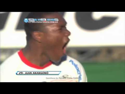 Gol de Anangonó. Argentinos 1 Colón 0. Fecha 18. Torneo Final 2013
