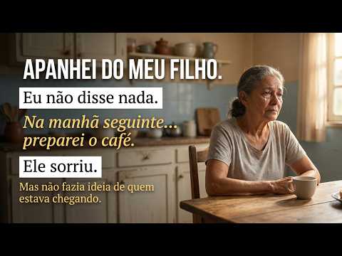 I didn't say anything after my son hit me; in the morning, when he saw who was at the table, he f...