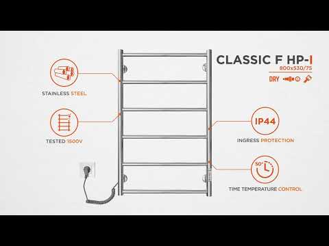 Электрический полотенцесушитель Mario Классик F НР-I TR K 2.3.0703.10.Р (4820111356966, 800x530, хром/сатин/белый глянец/черный матовый/золото/бронза, универсальный, с таймером)