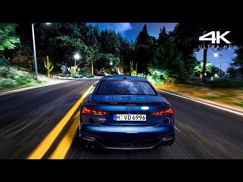 GTA V: Insane Night Realistic Graphics Enhacement Ray-Tracing Gameplay! [4k]