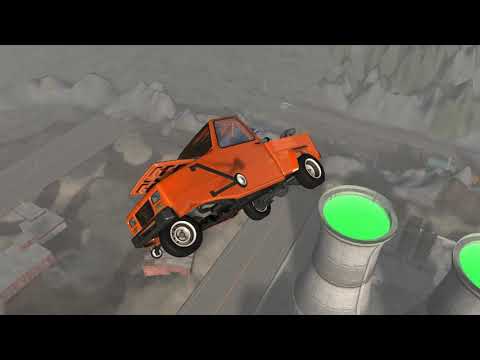 BeamNG drive   Jumping Into Radioctive Nuclear Power Plant #1