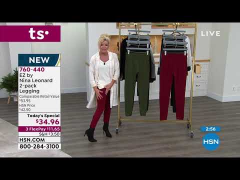 EZ by Nina Leonard 2pack Legging