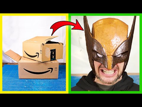How To Make Wolverine Mask With Cardboard!