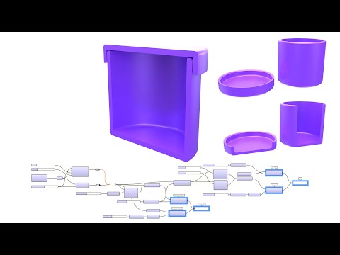 Simple Container for 3D Printing Rhinoceros and Grasshopper