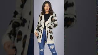 Studio - Animal Print Cardigan #Studio #animalprint #borntobewild