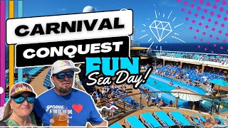 First Fun Sea Day on the Carnival Conquest!