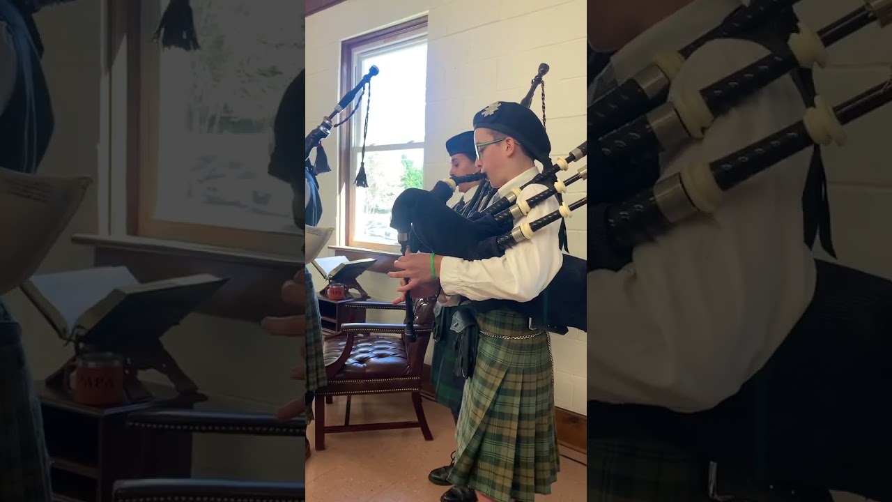 Promotional video thumbnail 3 for Bagpiper Noah, Courtney, Mini Pipe Band