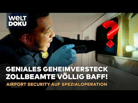 AIRPORT SECURITY: Mega-Kontrolle deckt Drogen, Bargeld und geheime Verstecke im Flugzeug auf!