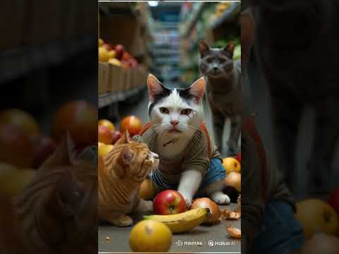 “Meow-tropolis Riders” 😺✨please subscrib and like  #catlovers #cinematicshort #cat #forgottenkingdom