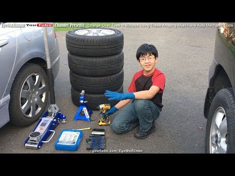 Tire Change Over In Minutes Using These Must-Have Tools For Home Mechanics - Dewalt DCF887B & HFTs