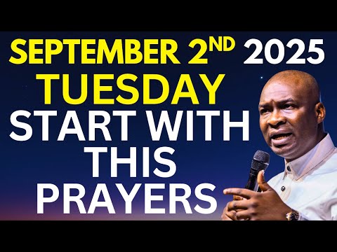 SEPTEMBER 2nd 2025 Start With This Prayer | Apostle Joshua Selman | Command This Month To Favor You