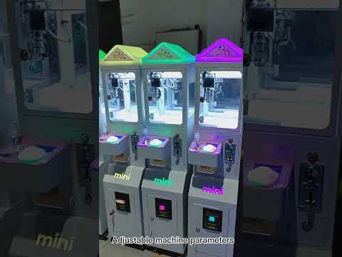 Custom Cheap Coin Operated Arcade Doll Crane Toy Claw Kids Mini Claw Machine With Bill Acceptor