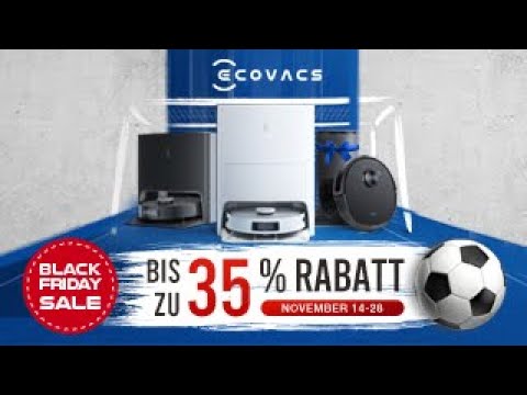 BLACK FRIDAY 🔥- Knackige Ecovacs Angebote: Bis zu 500€ Rabatt auf aktuelle Top Saugroboter!