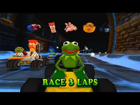 Retro Gaming (PS1) - Muppet racemania  - "Race League A" (HD 60FPS)