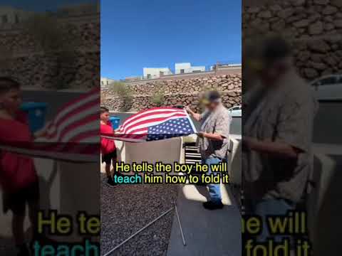 Os Americanos e o Respeito a Bandeira do seu país .