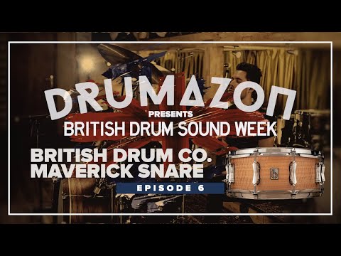 British Drum Company Maverick 14x5.5" | 10-Lug Maple Snare Drum w/ Eucalyptus Veneer. New with Full Warranty! image 15