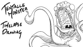 Tentacle Monster Speed Drawing