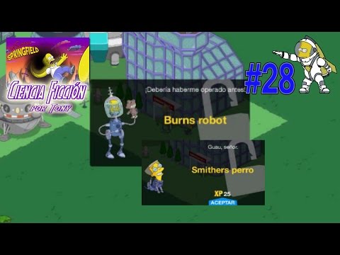 Los Simpson Springfield "Ciencia Ficción, Cap. 28 - El Instituto, Burns robot y Smithers perro" Tony