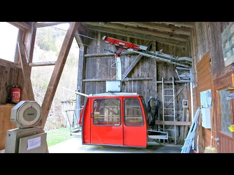Ribi - Wannelen Luftseilbahn Bergfahrt 2022 Seilbahn cable car in Unterschächen
