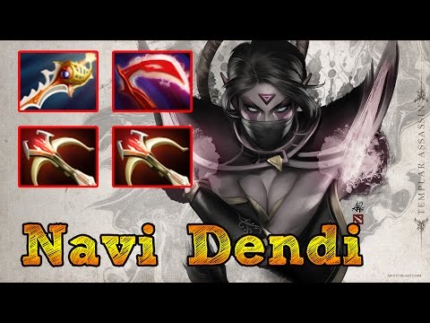 Na`Vi Dendi - Templar Assassin ( Dendi Gameplay )
