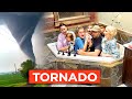 TORNADO AT THE CABIN Taking Cover In The Bathtub