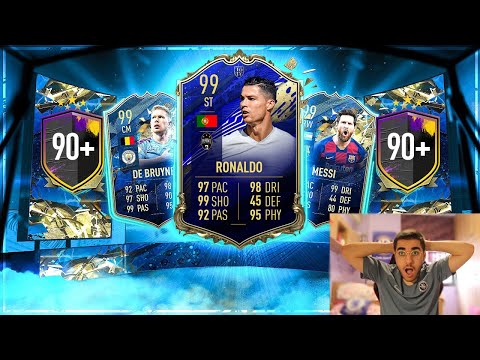 NO WAYYY!! 10X 90+ DOUBLE UPGRADE PACK AND 92+ GUARANTEED TOTSSF PACK!! FIFA 20 ULTIMATE TEAM