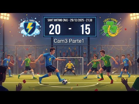 Calcetto 29/12/2025 Blue Thunder vs Lucky Young 20-15 Cam3 Parte1 