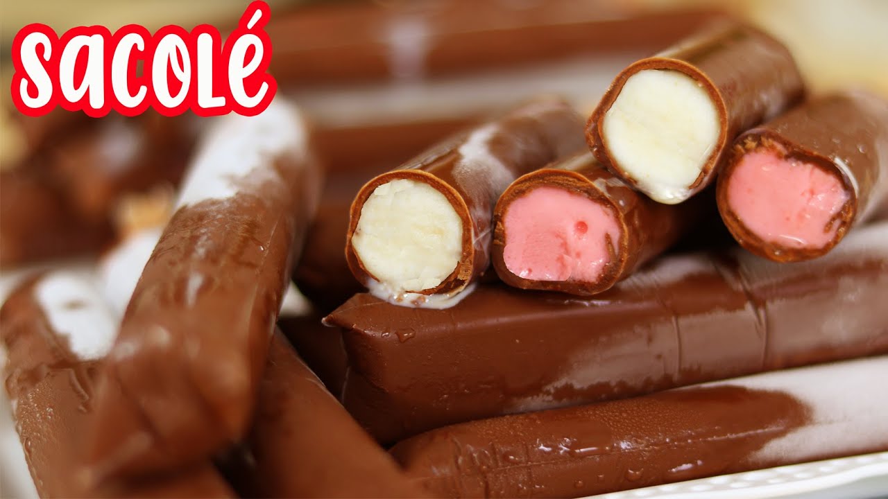 SACOLÉ GOURMET COM CASQUINHA DE CHOCOLATE | FÁCIL, GELADINHO | FAÇA E VENDA - Dika da Naka