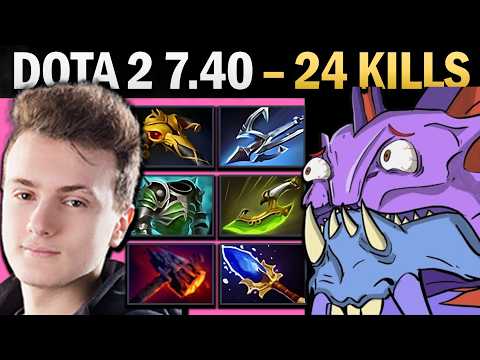 Slardar Pro Mid with Cuirass and 24 Kills - Dota 2 Gameplay